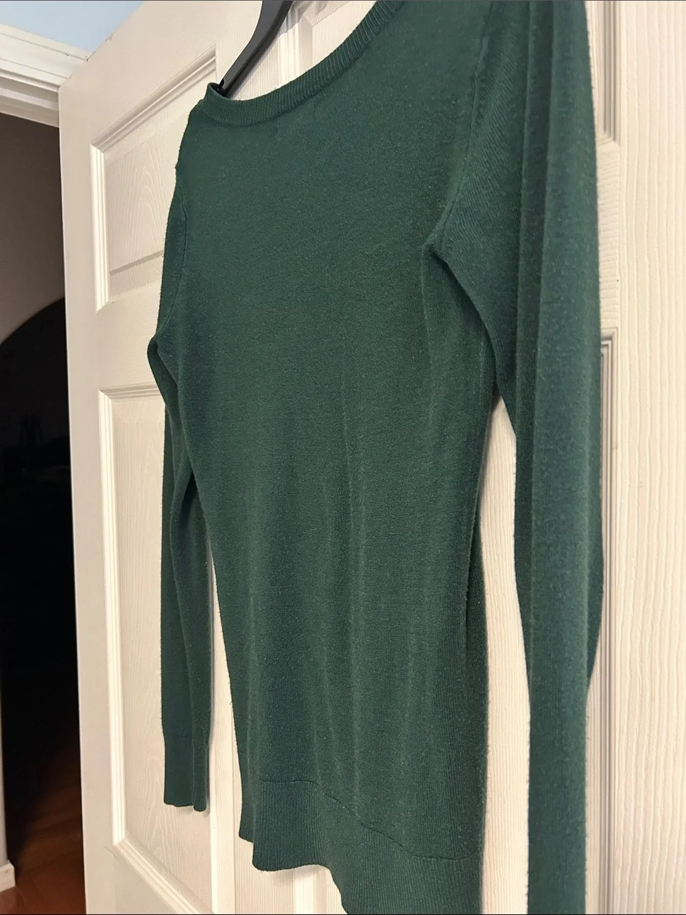 croft & barrow Dark Green V-Neck Sweater for Women